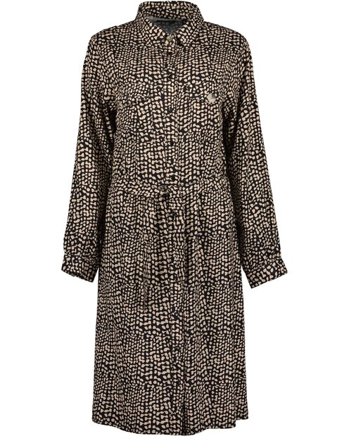 BLUE SEVEN Jurk Dames Camel / Zwart