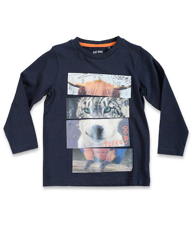 Blue Seven Shirt Donkerblauw