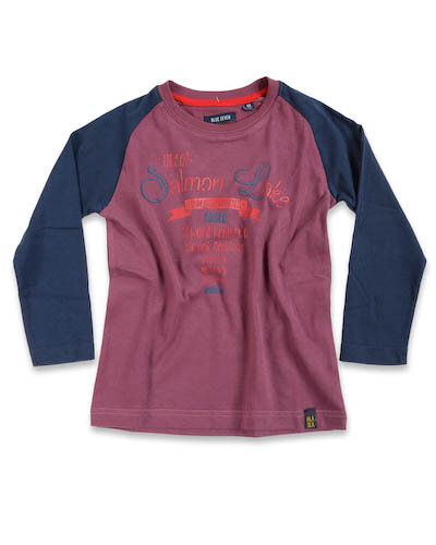 BLUE SEVEN shirt aubergine, maat 98