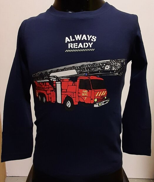 Shirt Brandweer Donkerblauw