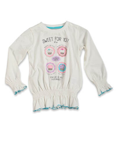 Blue Seven Shirt Meisjes Wit, maat 98