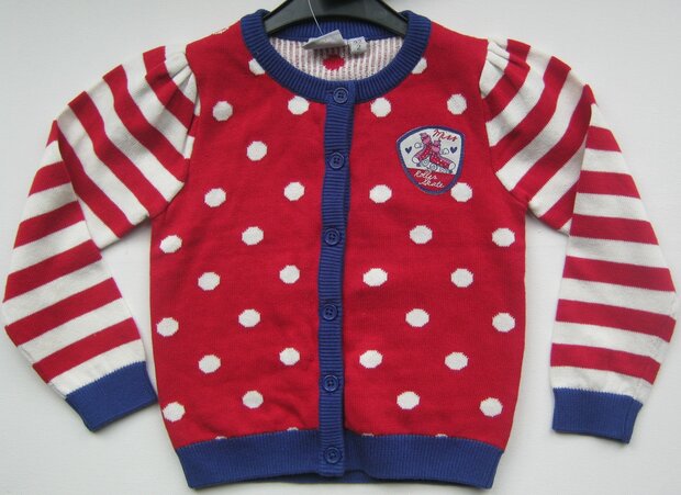 vest Meisjes stippen Rood