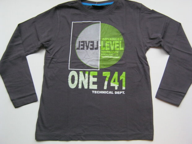BLUE SEVEN Shirt jongens Antraciet, maat 152