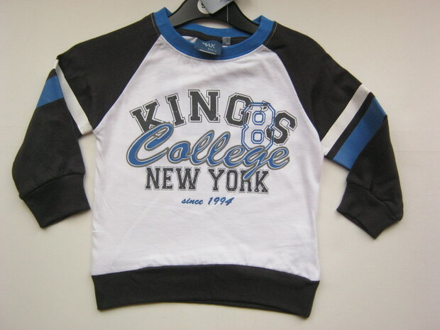 MAX shirt Jongens Wit