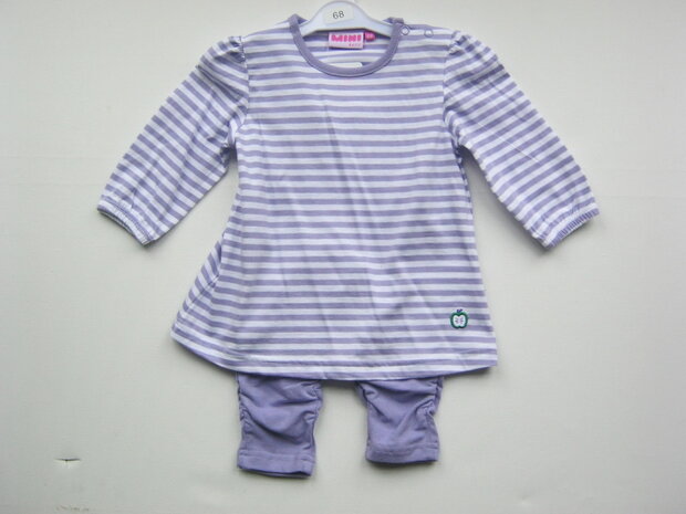 MINI jurk + legging lila