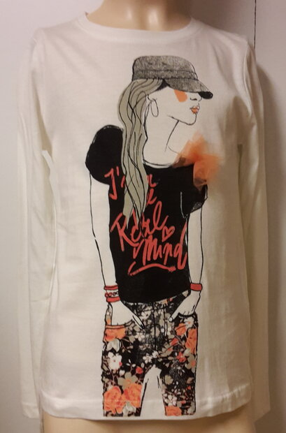 BLUE SEVEN Shirt Offwhite, maat 152