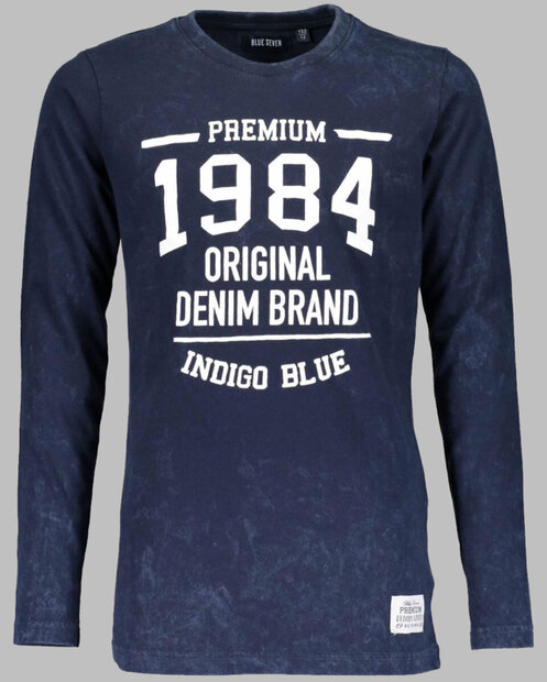 Blue Seven Shirt Jongens Donkerblauw