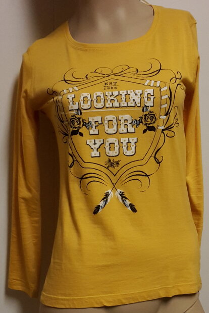 BLUE SEVEN Shirt Looking Geel