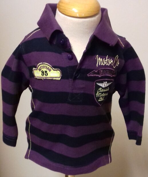 BLUE SEVEN Polo Shirt Paars, maat 62