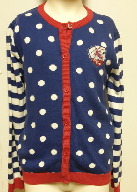 BLUE SEVEN Vest Stippen Blauw