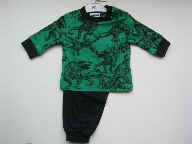 Pyjama Dinosaurus Groen