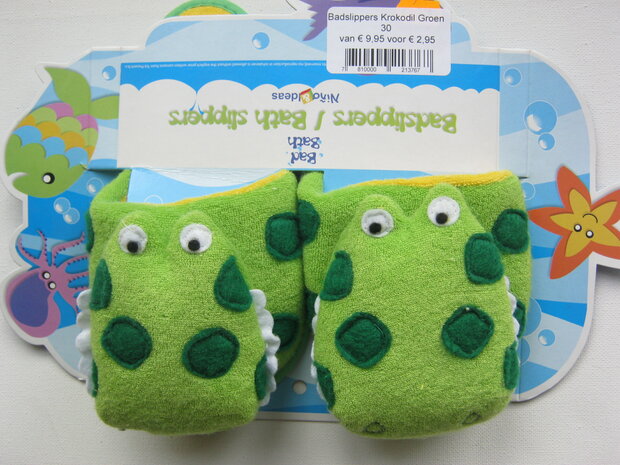 Slofjes Krokodil Groen