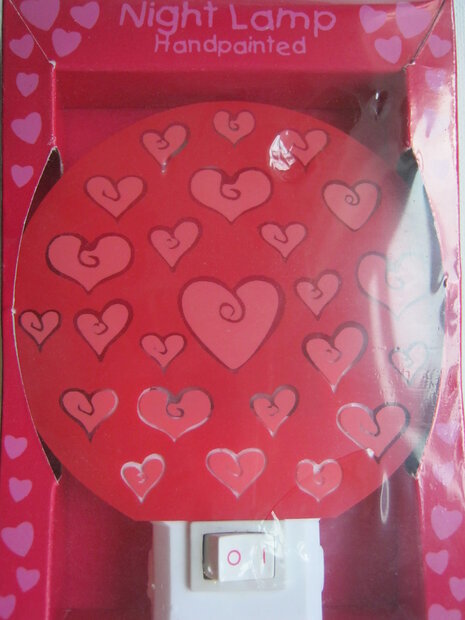 Nachtlampje, model Hartjes