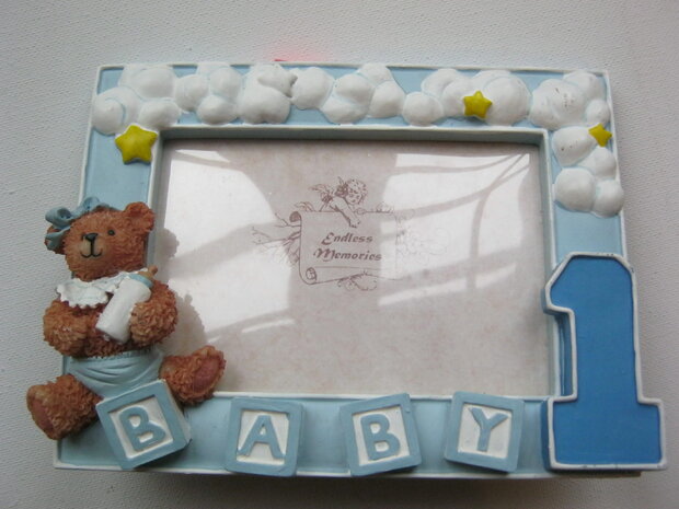 Fotolijstje Baby 1 jaar Blauw
