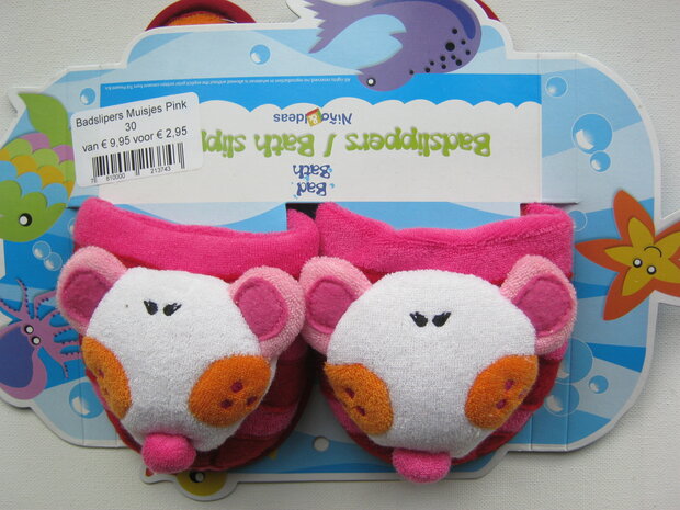 Slofjes Muisjes Pink