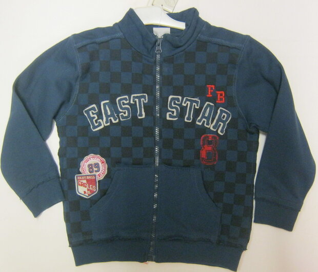 vest Jongens Blauw, maat 110