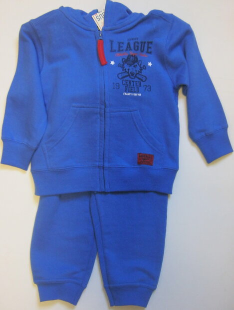 Joggingpak Blauw, maat 98