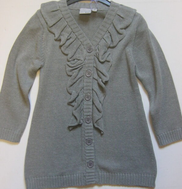 Lang Vest Meisjes Grijs, maat 98