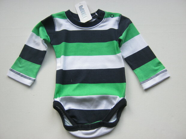 Babyromper Blauw / Groen / Wit
