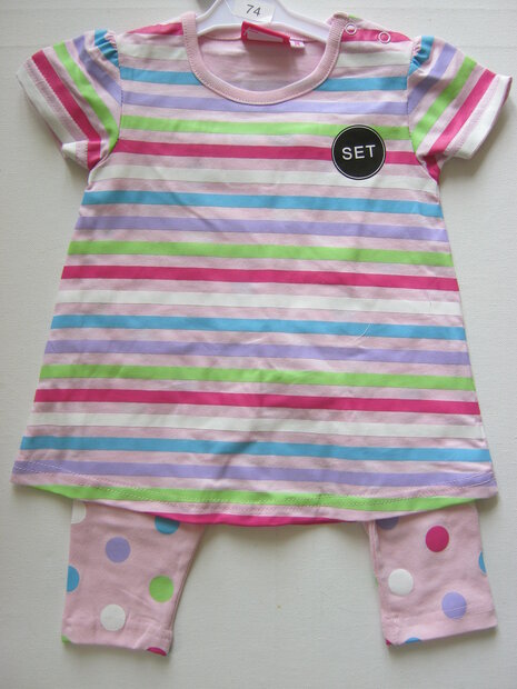 2 delig setje meisjes Roze