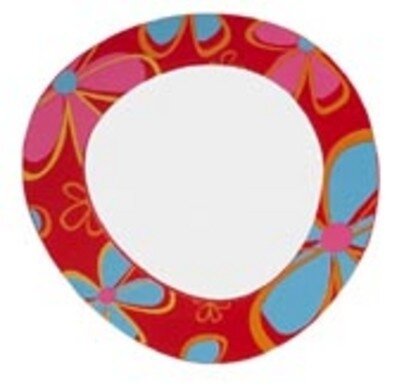 Spiegel Bloemen Rood