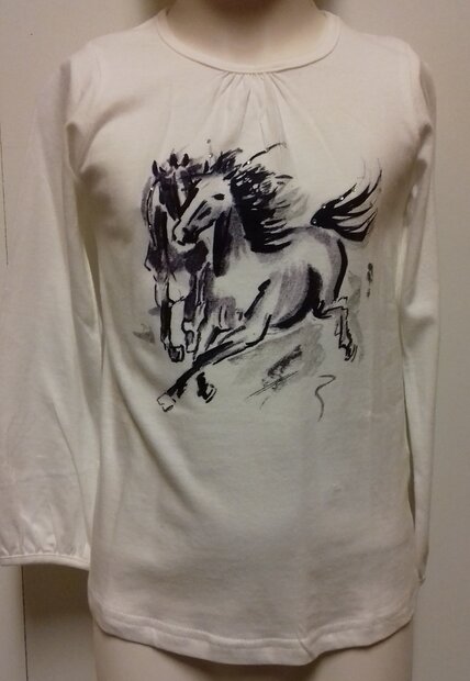 BLUE SEVEN Shirt Paard Wit