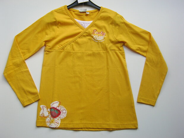 Shirt BLUE SEVEN Okergeel, maat 122
