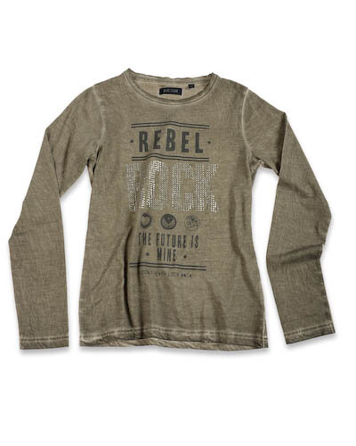 Shirt Meisjes Khaki, maat 152