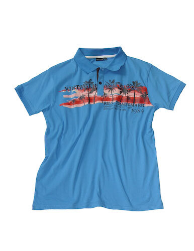 Polo Tshirt Heren Blauw, maat M