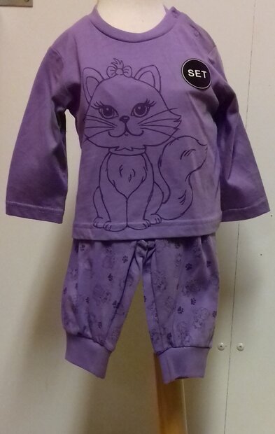 Pyjama Poes Paars