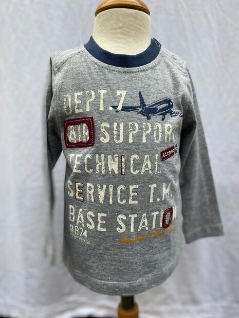 BLUE SEVEN Shirt Grijs, maat 74