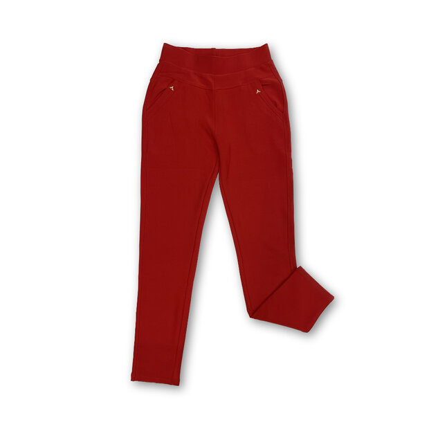 Treggings Dames Rood