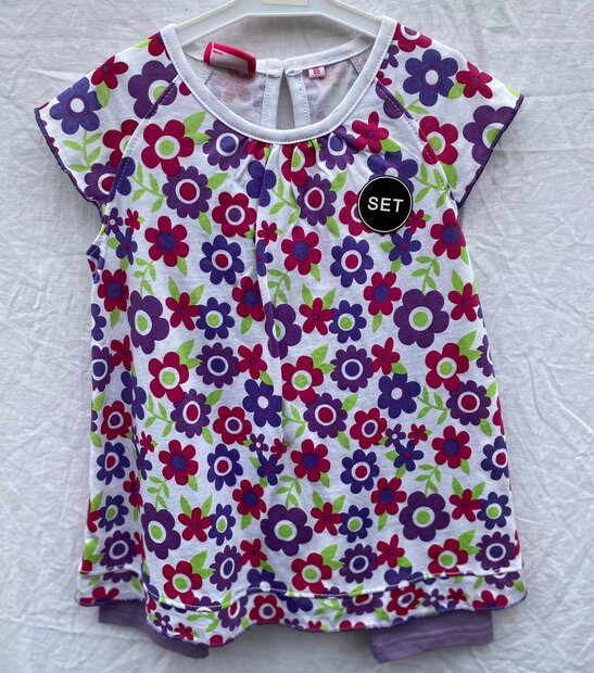 2 delig setje meisjes Paars