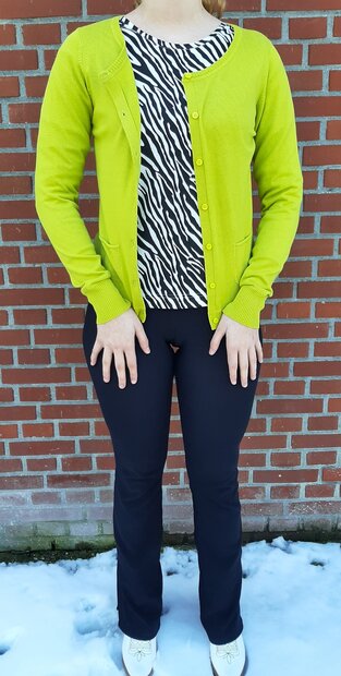 Blue Seven Vest Dames Lime