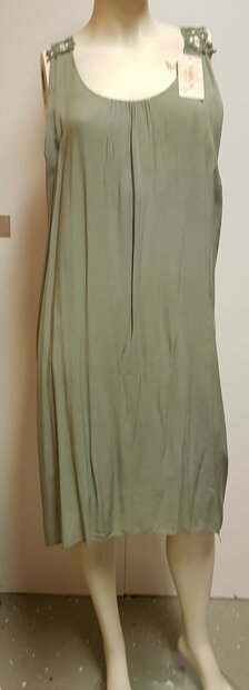 Jurk Dames Groen, ONE SIZE