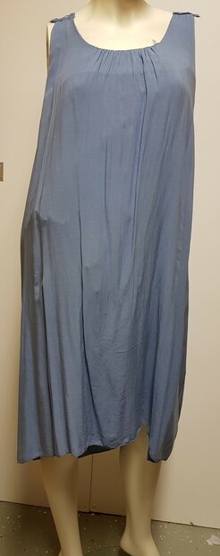 Jurk Dames Blauw, ONE SIZE