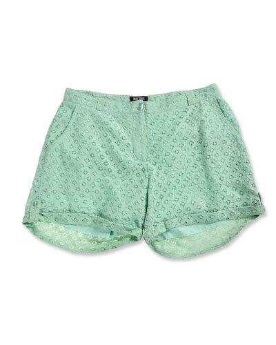 Blue Seven Short Dames Mintgroen Kant
