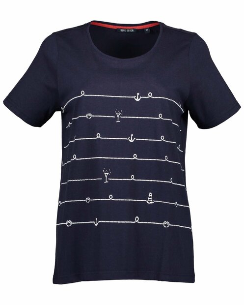 Blue Seven Tshirt Dames Donkerblauw