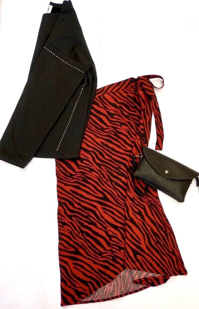 Blue Seven Dames Wikkelrok