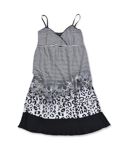 Jurk Panter dames Zwart/wit, maat 40