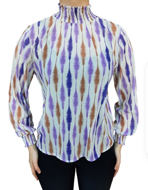 Blouse Dames Paars, ONE SIZE