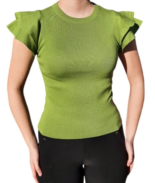 Tshirt Dames Olijfgroen