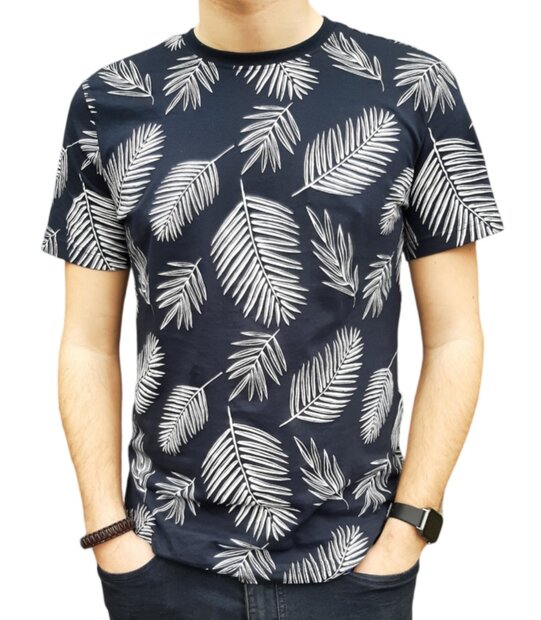 BLUE SEVEN Tshirt Heren Donkerblauw