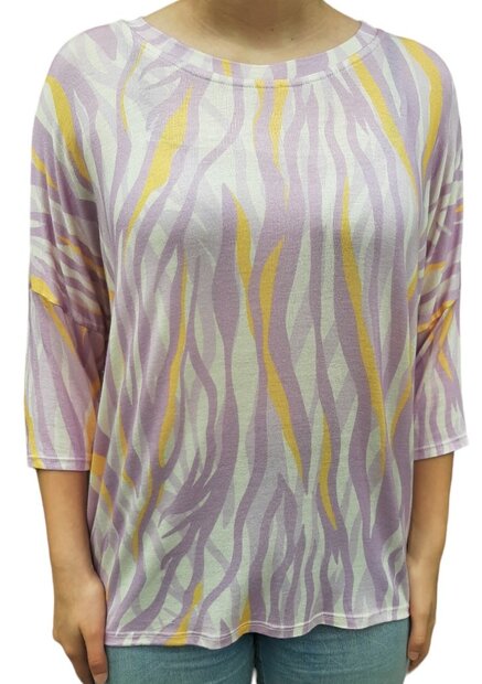 Tshirt Dames Lila, ONE SIZE