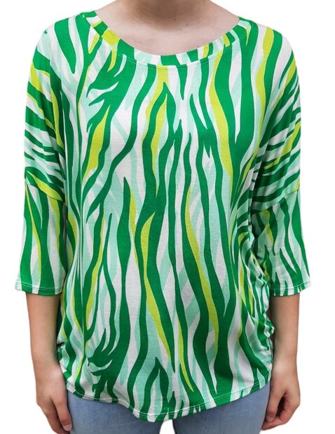 Tshirt Dames Groen, ONE SIZE