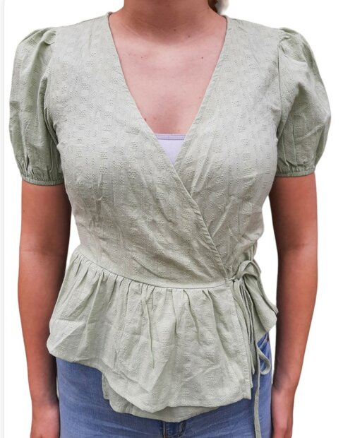 Blouse Dames Olijfgroen