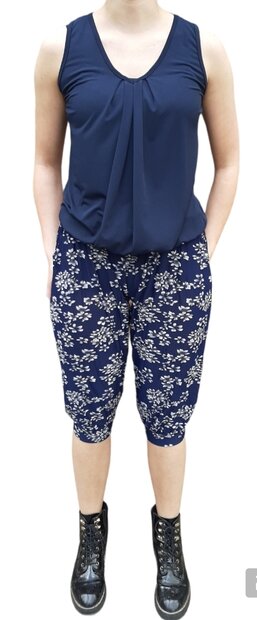 Kniebroek  / capri Blauw, ONE SIZE