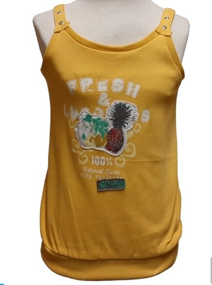 Hemd meisjes Geel, maat 128