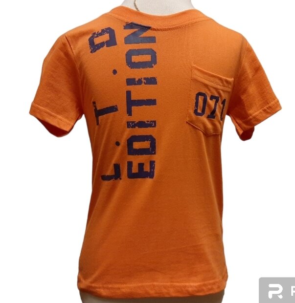 T-shirt jongens oranje