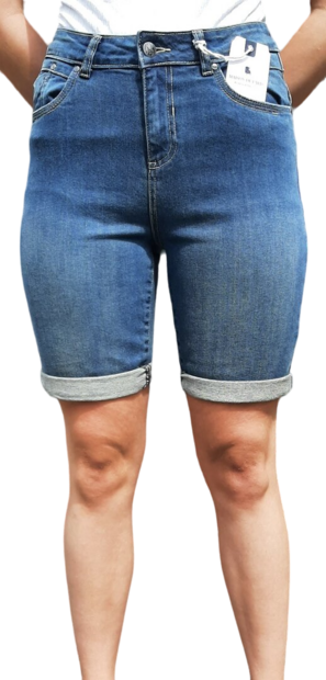 Brams Paris Bermuda Jeans Justine, Blauw